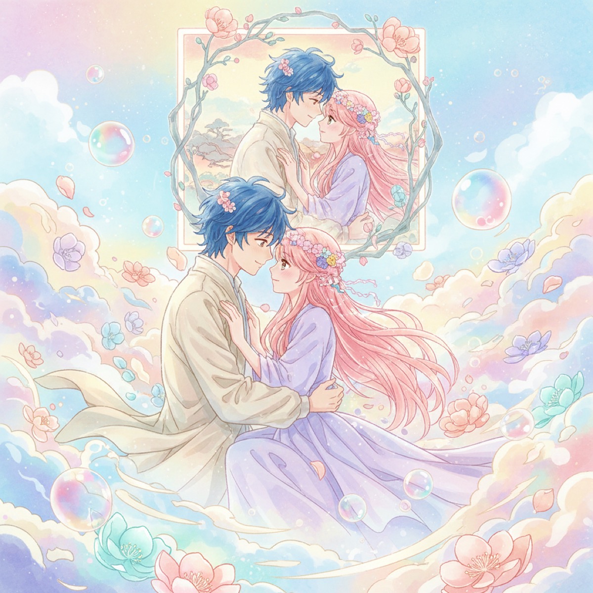 Custom Anime Portraits for Couples